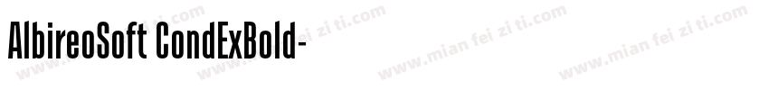 AlbireoSoft CondExBold字体转换